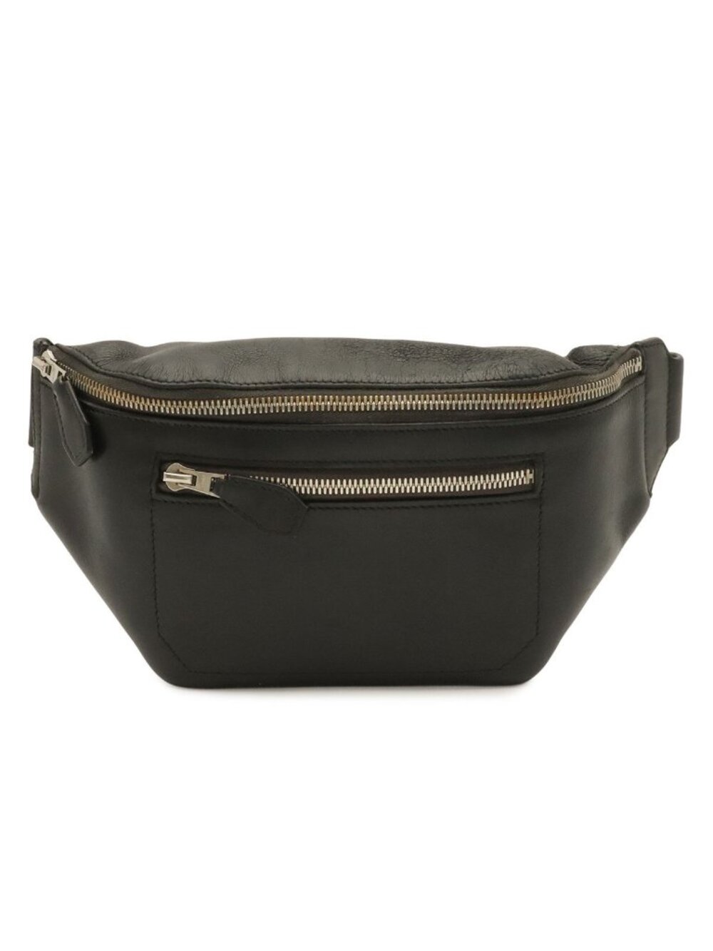 Hermes City Slide Cross PM Belt Bag Veau Swift Black Silver